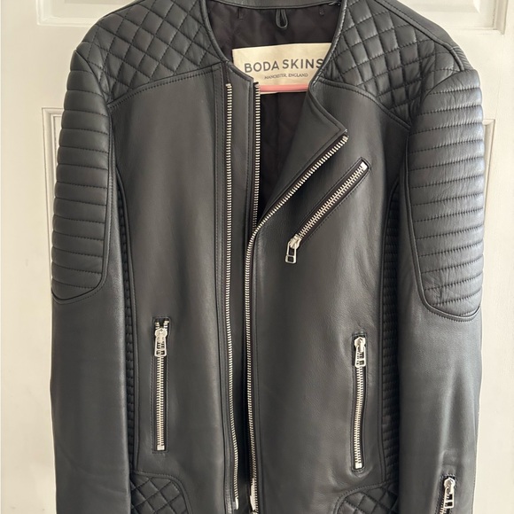 BODA SKINS AXL MENS LEATHER JACKET - Picture 3 of 3